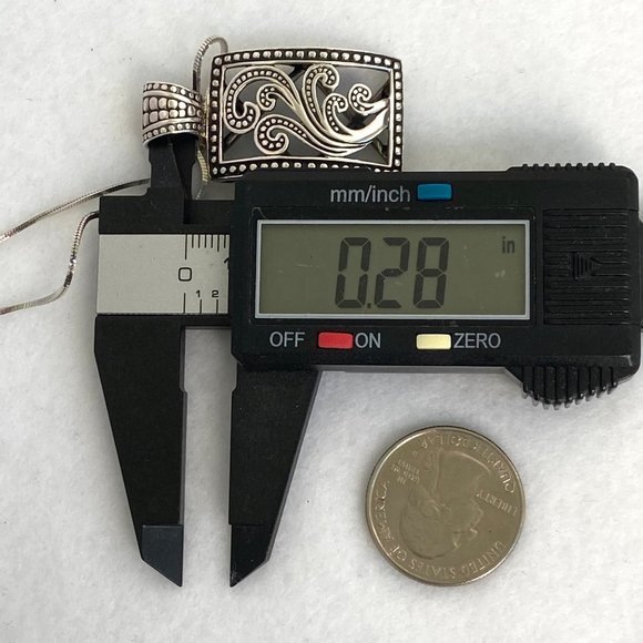 Silpada Sterling Silver Paisley Open Scroll Pendant Necklace & Earrings Set 20" - Picture 13 of 16